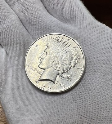 1922 Peace Dollar About Uncirculated 