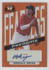 2021 Leaf Valiant Fearless Phenoms Orange /99 Marcelo Mayer #FP-MM7 Auto 8d2