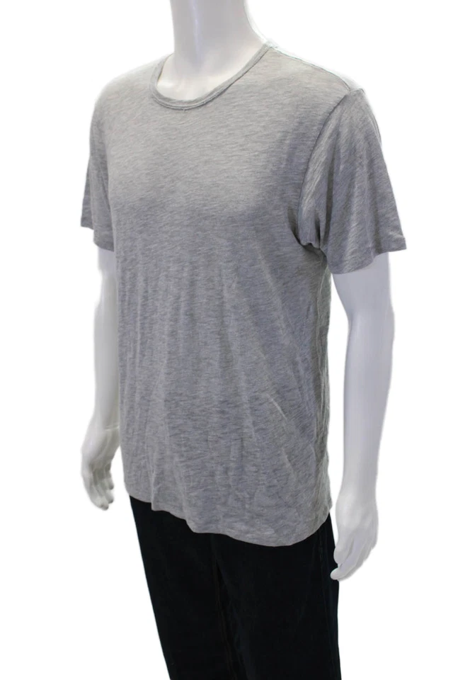 Camiseta gris manga corta cuello redondo algodón Rag & Bone para hombre talla M Foto 2 de 4