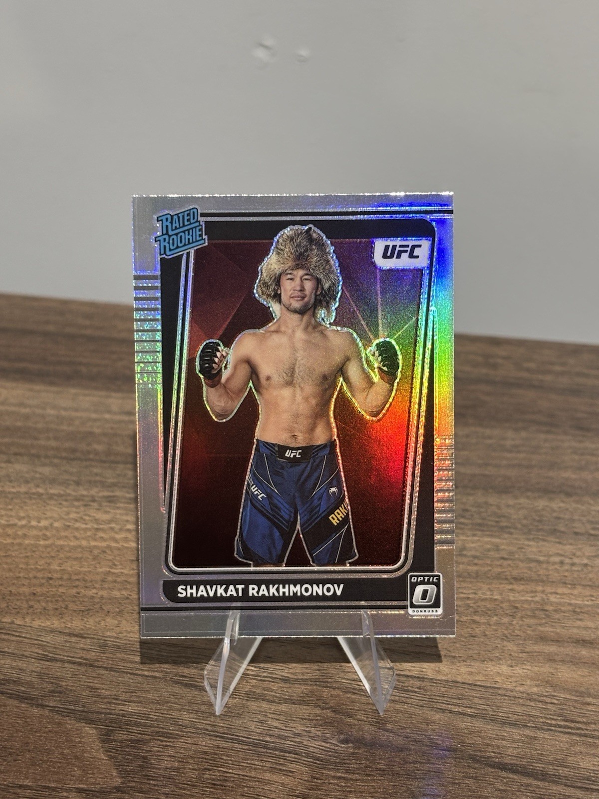 2022 Donruss Optic UFC Shavkat Rakhmonov RC Rated Rookie Holo 115