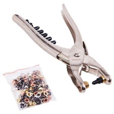 AMTECH Eyelet Plier Punch Tool DIY Hole Maker Leather Craft Kit With Eyelets