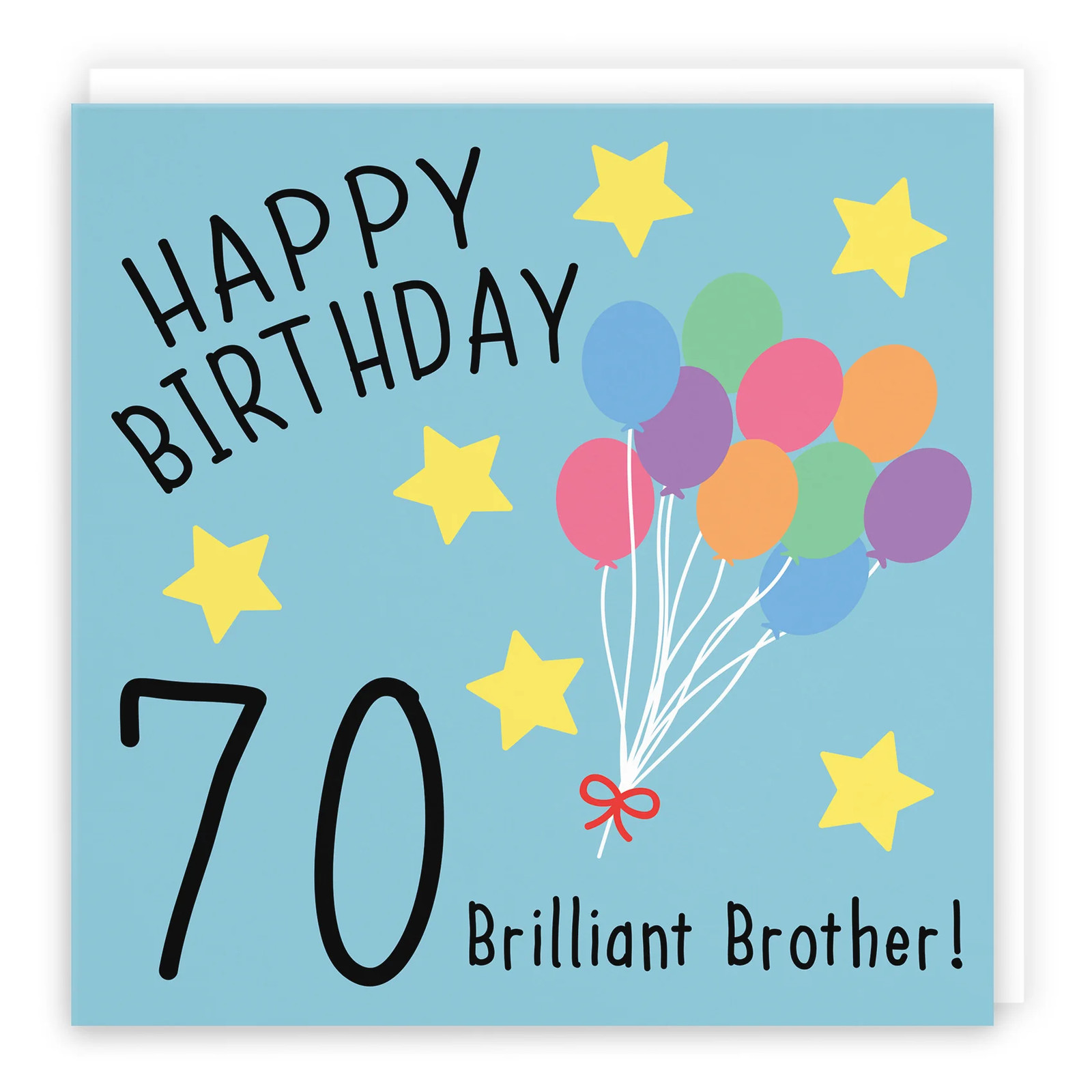 70th Brother Birthday Card Original