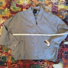 London Fog Mens Gray Windbreaker Jacket Full ...
