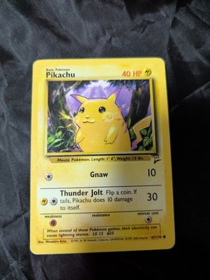 Pokémon Card Pikachu 58/102   Base Set (1999)   Vintage WotC   Original