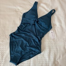 Holipick Womens Blue Solid One-Piece Swimsuit...