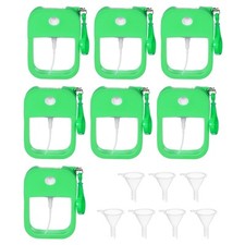 7pcs Mini Card Spray Bottles,38ml Fine Spray Bottle with Hook and Funnel(Green)
