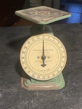 Vintage Columbia Family Scale,  24 lbs, by Landers Frary & Clark USA, Green