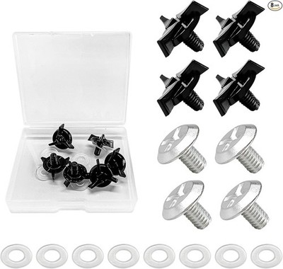 Motorcycle Helmet Visor Screws Kit, 8 PCS Universal Replacement F Color: 8 Pcs
