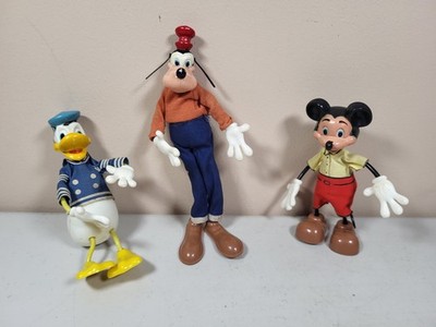 Lot 1960's Vintage Marx Disney Figures - Mickey Mouse, Goofy, Donald Duck