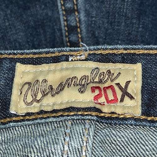 Wrangler 20X Men's 36x38 01 Competition Low Rise Relaxed Fit Bootcut Blue Jeans - Picture 6 of 14