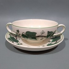 Wedgwood “ Napoleon Ivy “ Soup Cup & Stand
