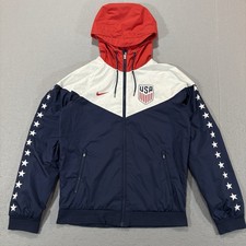 Nike USA National Team Windbreaker Jacket Men s Small Soccer Football Hooded