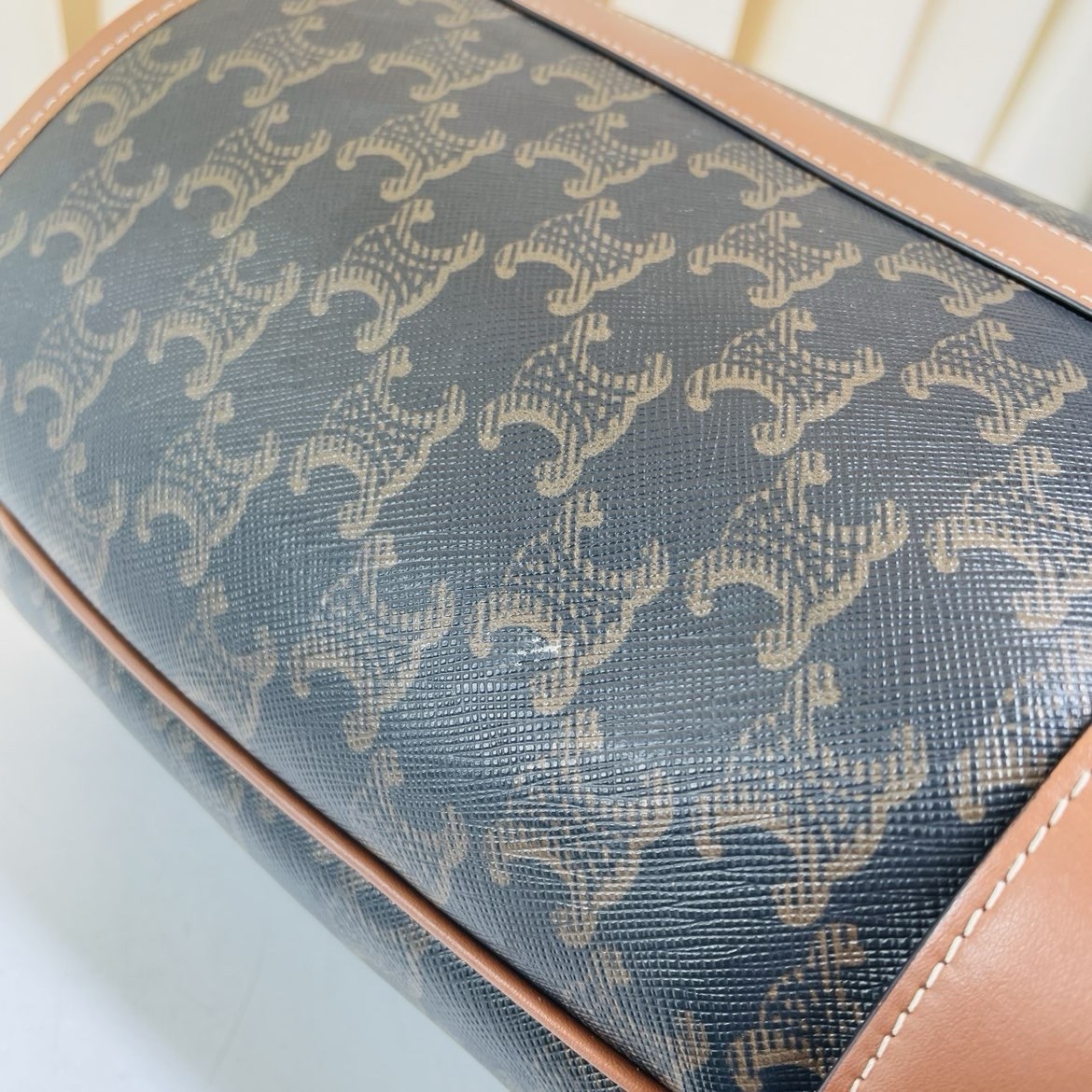 Authentic Celine Triomphe Monogram Bucket Bag – B… - image 18