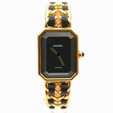 CHANEL Premiere H0001 Black Case Size H:26×W:20 Used Watch #91023