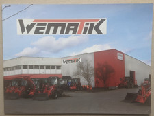 WEMATIK Mulcher Holzhäcksler Heck Schreit Bagger Minibagger Prospekt Traktor