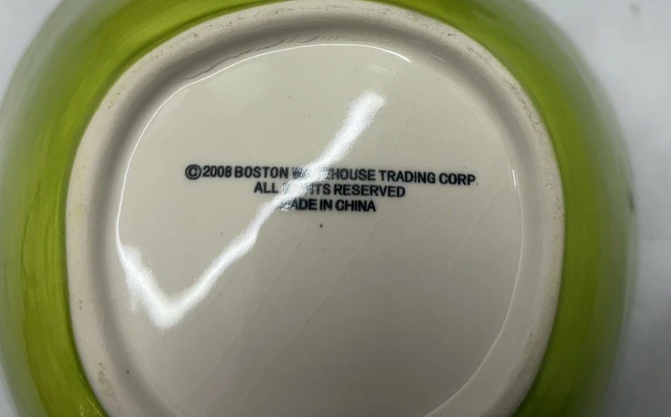 Juego de 3 cuencos de cerámica para manzanas Boston Warehouse - cuencos para servir frutas rojas y verdes Foto 3 de 3