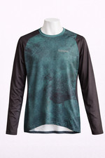 Shimano Herren Foresta (Fujimi) Long Sleeve Jersey – Größe M – Metallic Green