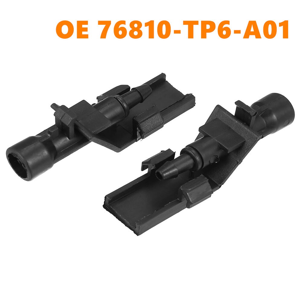 2Pcs Windshield Wiper Washer Water Spray Nozzle For Honda Accord 76810-TP6-A01