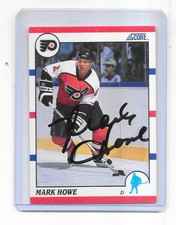 NHL-SIGNED AUTOGRAPH HOCKEY CARD-MARK HOWE-PHILADELPHIA FLYERS-SHIP WORLDWIDE