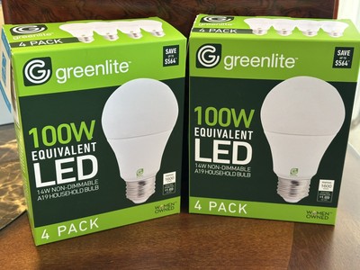 Greenlite - 14W Non-Dimmable Light Bulbs- LED - 100W Equivalent 1 Pack/4 Bulbs