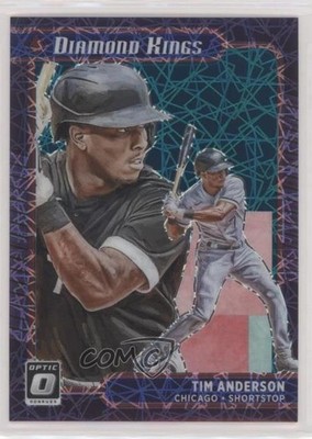 2021 Donruss Optic Diamond Kings Teal Velocity Prizm 27/35 Tim Anderson #7 08jk