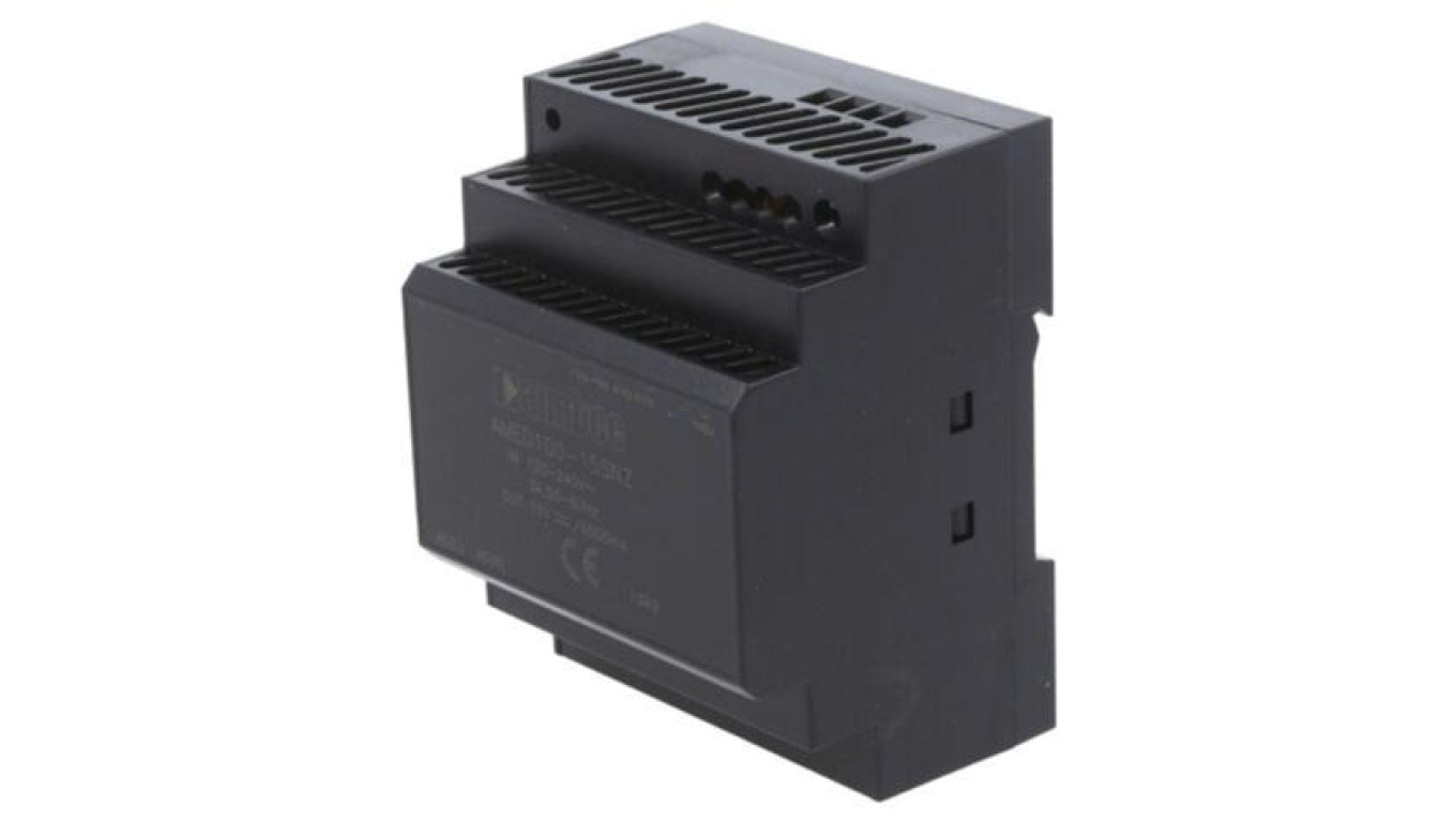 Switching Power Supply, for DIN Rail, 100W, 15VDC AMED100-15SNZ