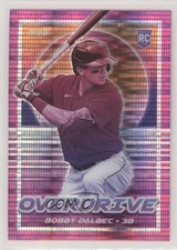 2021 Panini Chronicles Overdrive Pink Pulsar Prizm Bobby Dalbec #9 uk2