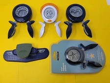 Lot 5 Fiskars Scrapbook Art Craft Paper Squeeze Punch Heart Star Flower Border