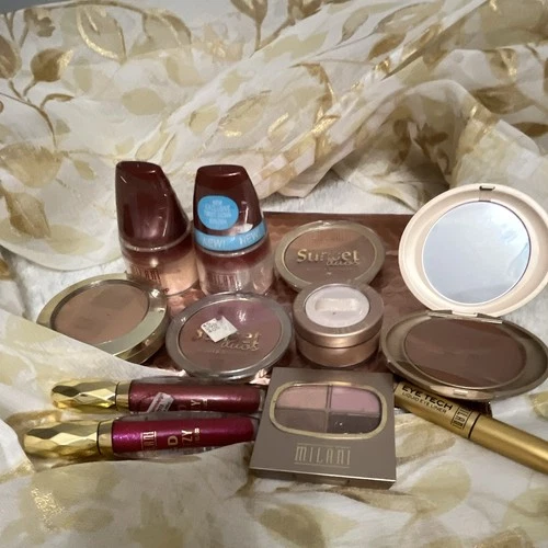 Milani Mixed Makeup Lot: Sunset Duos Blush & Bronzer, Eye Tech, Mineral Compact