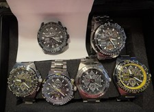 Citizen Pro-master Skyhawk A-T Lot of 6 - Includes 2 Blue Angels Editions
