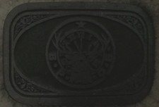 Vintage BPOE Elk Clock and Star Belt Buckle