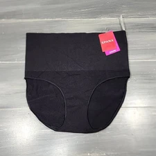 SPANX Everyday Shaping Panties Brief XL Seamless Waistband No Show Support Black