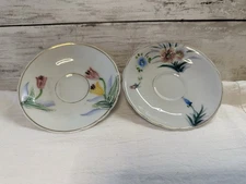 Vintage Small Saucers Set of 6 •  Grandma Core Collectible - butter pats 