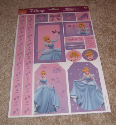 Sandylion Embossed Die-cut Sheet ~ Disney Cinderella