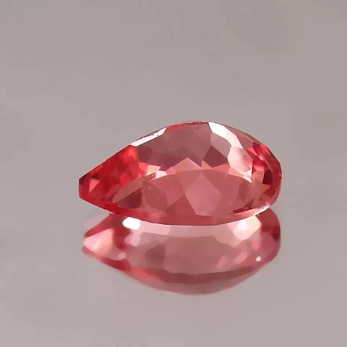 A1 Natural Ceilán Padparadscha Zafiro Pera Forma Impecable Piedra preciosa su... - Imagen 3 de 8