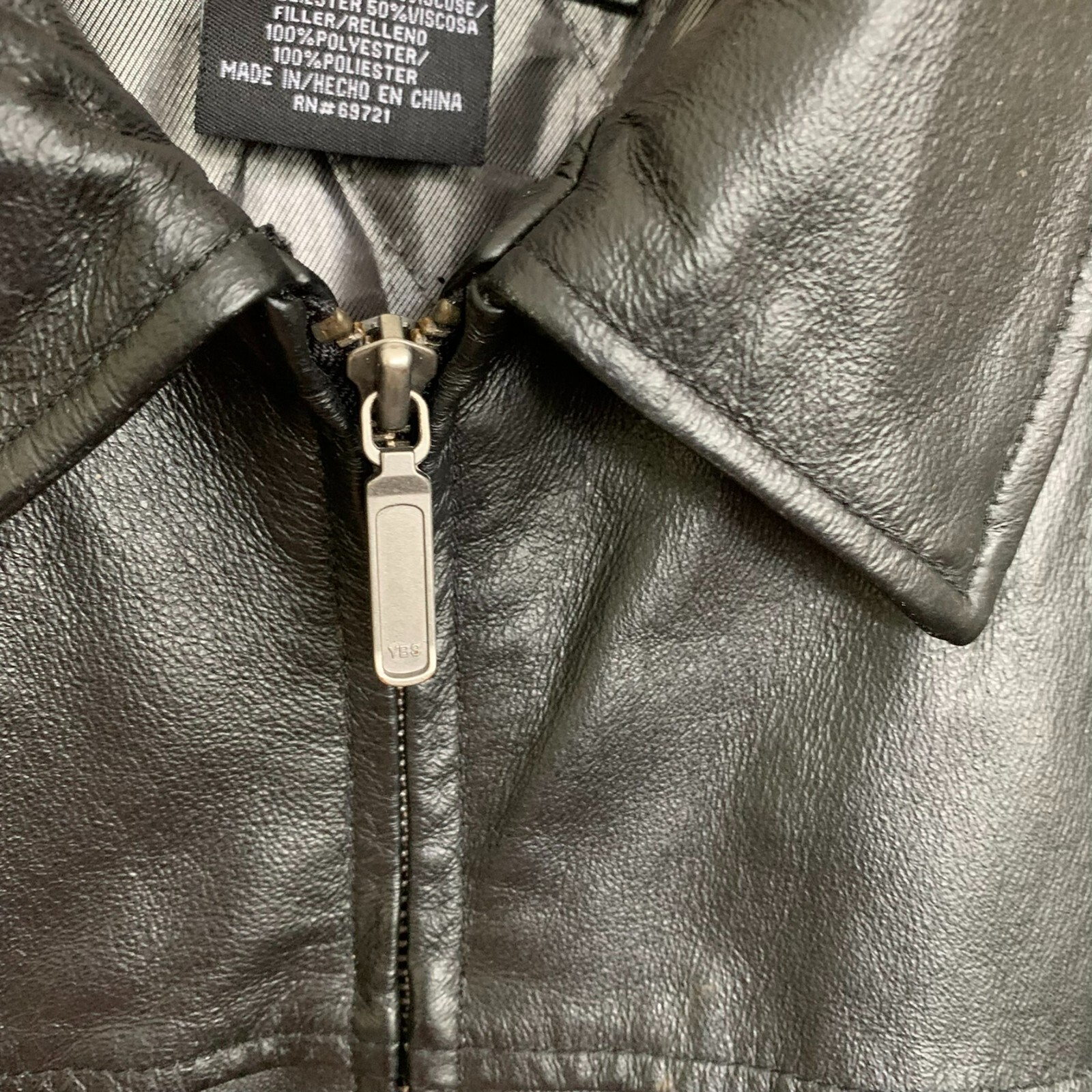 Architect Jacket Black Leather Collared Zip Pocke… - image 10