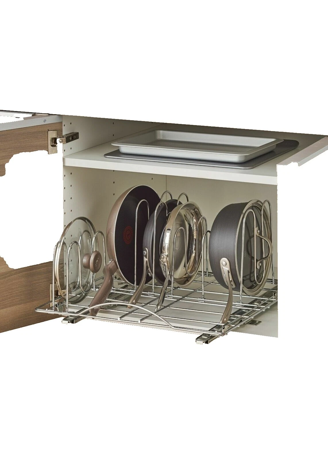 Estantes para Olla De Cocina Cromo