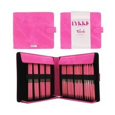 Lykke Blush Double Pointed Needles Gift Set Large US 6-13 Set in Fuchsia Fabr...