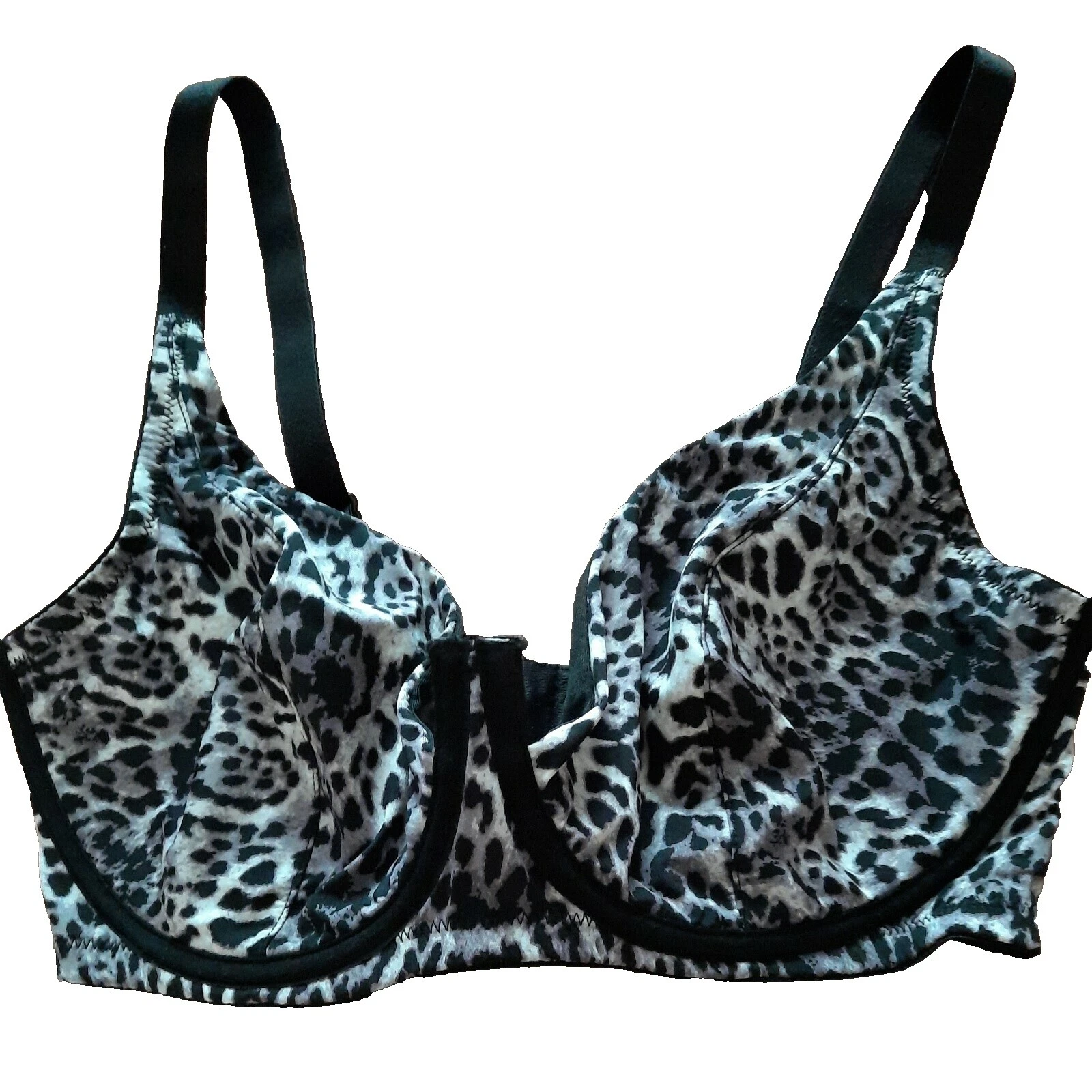 Frederick's of Hollywood Negro Animal Print Bras y Bra Sets para Mujeres