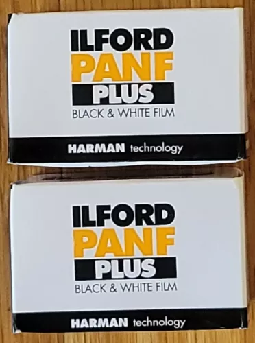 ILFORD PANF Plus 35mm Black & White Negative Roll Film (Pack of 2)