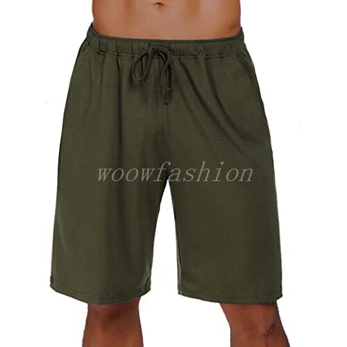Men Bamboo Sleep Shorts Loungewear Pajama Pant Sleepwear PJ Bottoms With Pockets - Bild 6 von 18