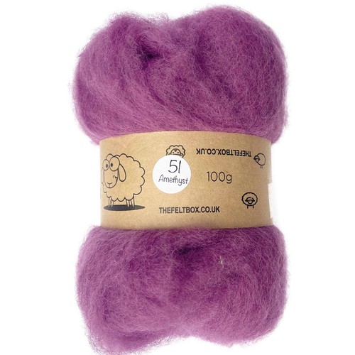 Carded Felting Wool Needle 3D Brown Grey White Black Green Blue Batt The FeltBox - Picture 56 of 163