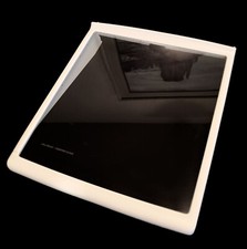 MAYTAG Refrigerator FULL GLASS SHELF w/Brackets, Whirlpool W10205737 Used, GREAT