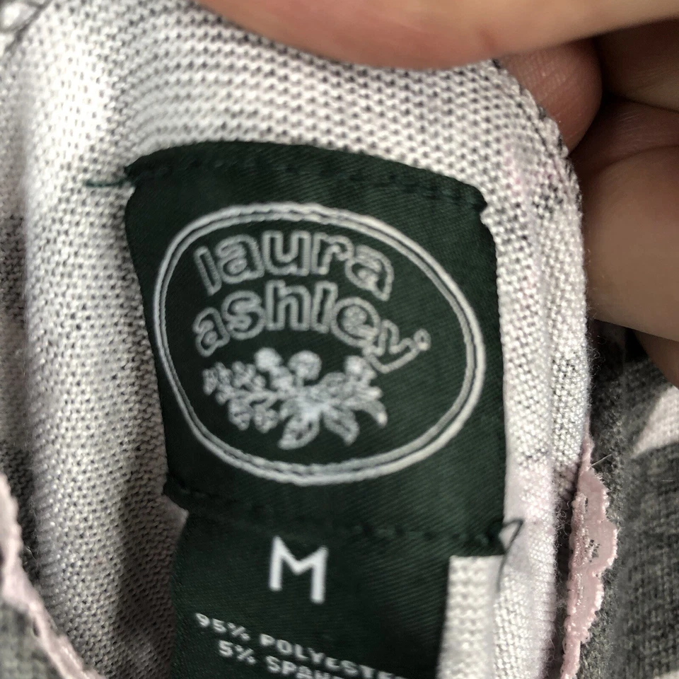 Camisón Laura Ashley Mujer Gris Medio Rosa Floral Camisón Babydoll Y2K Foto 3 de 4