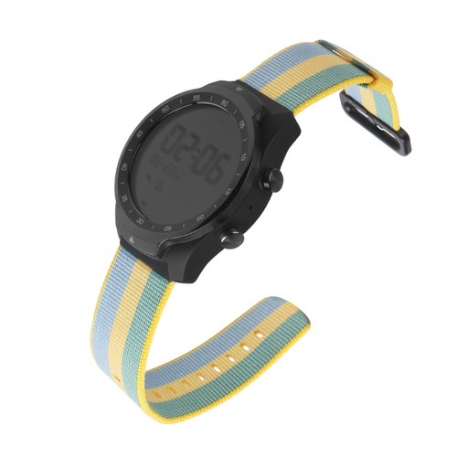 22mm Woven Nylon Watchband Wristwatch Band Strap For Ticwatch Pro Smart Watch - Bild 17 von 19