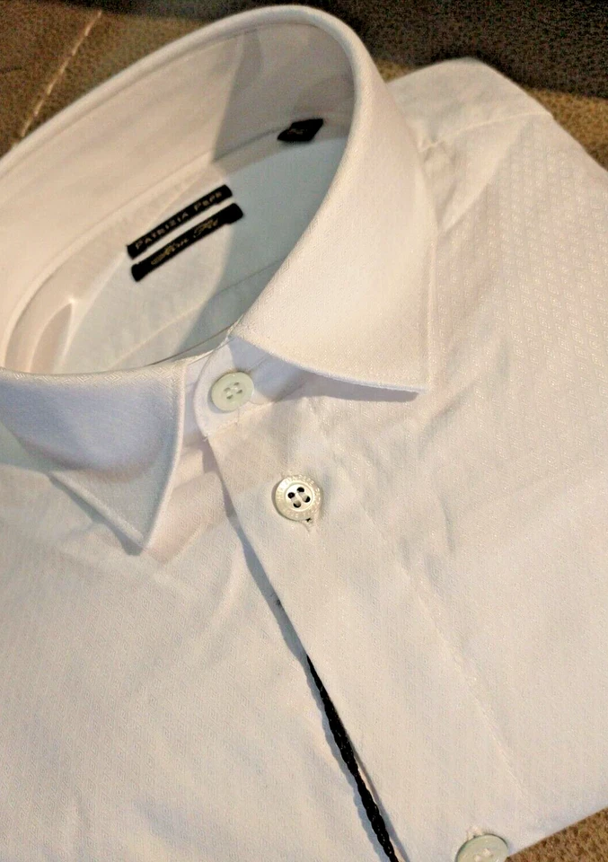 NUEVO CON ETIQUETAS Patrizia Pepe Of Italy Hombre Talla 52 (Grande EE. UU.) Manga Larga Botón Abajo Shir Foto 2 de 4