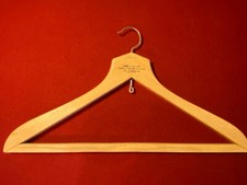 Vintage Wooden OVERSEA SERVICES Navy Clothes Hanger Ozie's Taylor Co Yamato