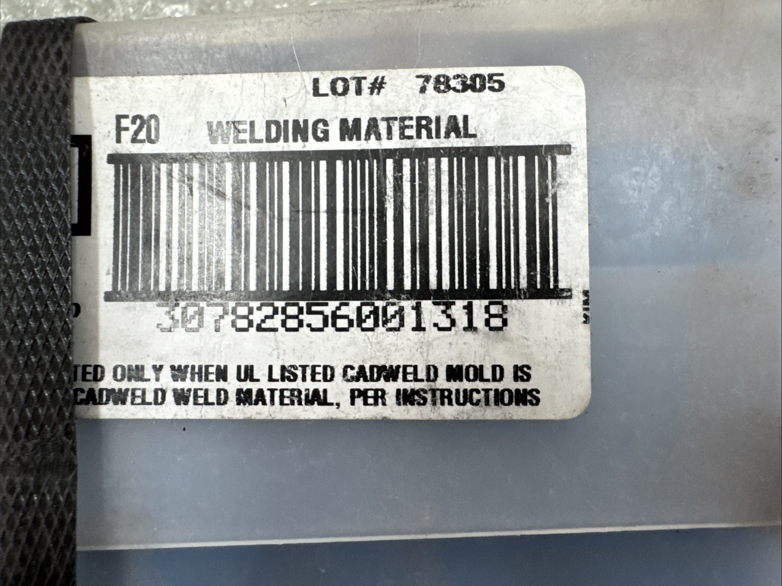 163070 nVent ERICO Cadweld Welding Material, F20, 200 gram, misiu Powder 10 PACK