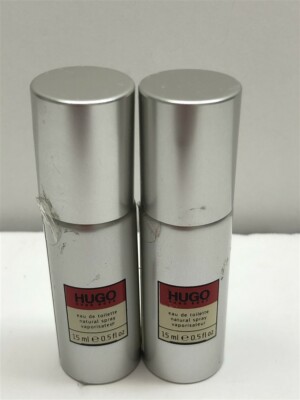 2 Hugo by Hugo Boss 0.5 oz/15 ml Eau de Toilette Mini Spray Men, Vintage!