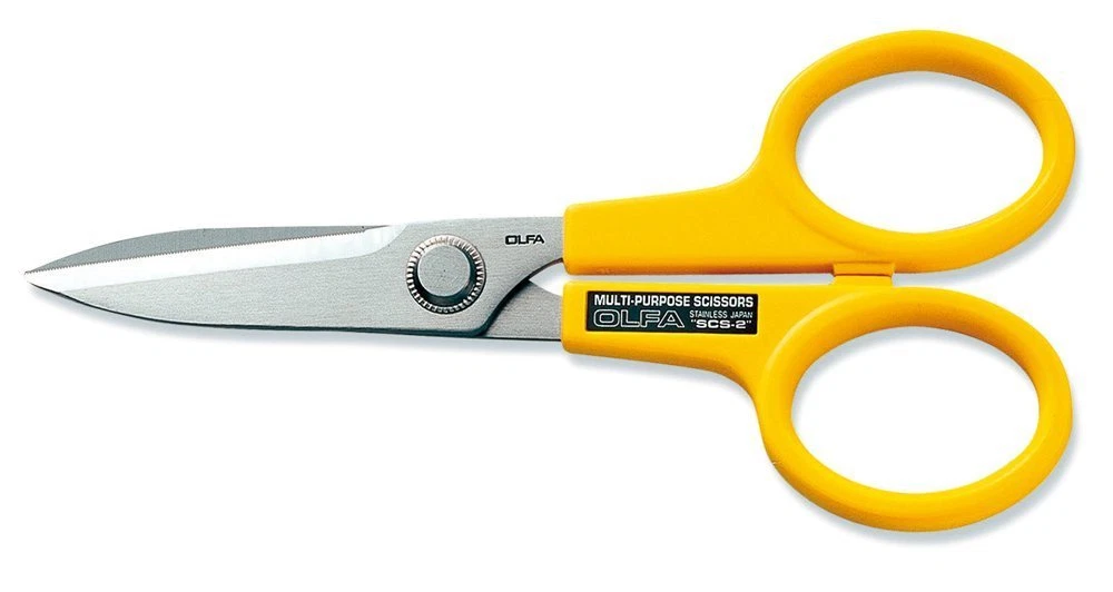 New OLFA 112B Multi purpose Stainless L type Scissors Japan